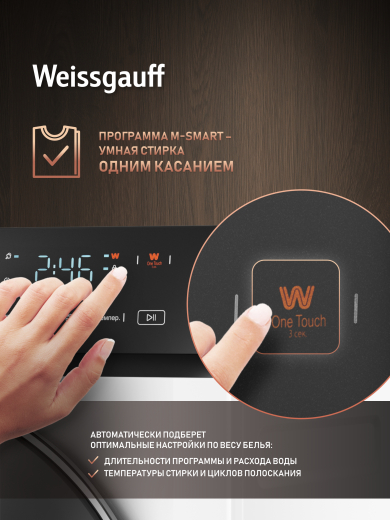 C��������� ������ � ���������� � ����� Weissgauff WM 4627 Touch Inverter Steam