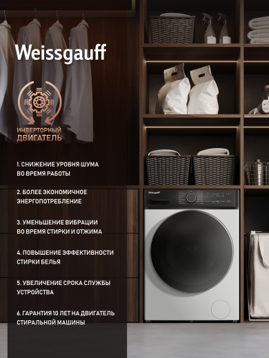 C��������� ������ � ���������� � ����� Weissgauff WM 4627 Touch Inverter Steam