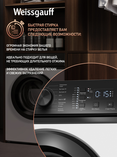 C��������� ������ � ���������� � ����� Weissgauff WM 45127 DC Inverter Steam�