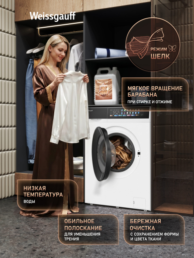 C��������� ������ � ���������� � ����� Weissgauff WM 39107 Full Touch Inverter Steam