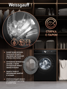 C��������� ������ � ���������� � ����� Weissgauff WM 47147 DC Inverter Steam Black