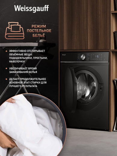 C��������� ������ � ���������� � ����� Weissgauff WM 47147 DC Inverter Steam Black