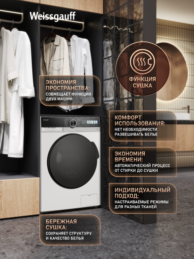 ���������� ������ � ������, ���������� � ����� Weissgauff WMD 45148 Color Touch Inverter Steam