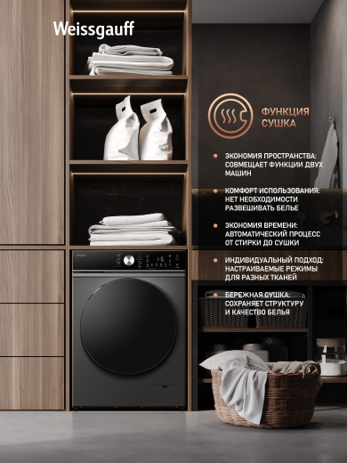 ���������� ������ � ������, ���������� � ����� Weissgauff WMD 61211 D Inverter Steam Deep Grey
