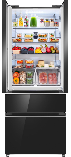 ��������������� ����������� Weissgauff WFD 450 Built-in Inverter NoFrost Black Glass
