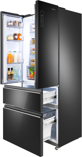 ��������������� ����������� Weissgauff WFD 450 Built-in Inverter NoFrost Black Glass