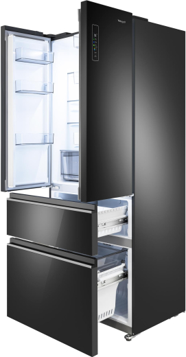 ��������������� ����������� Weissgauff WFD 450 Built-in Inverter NoFrost Black Glass