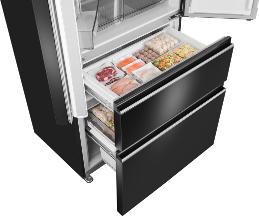 ��������������� ����������� Weissgauff WFD 450 Built-in Inverter NoFrost Black Glass