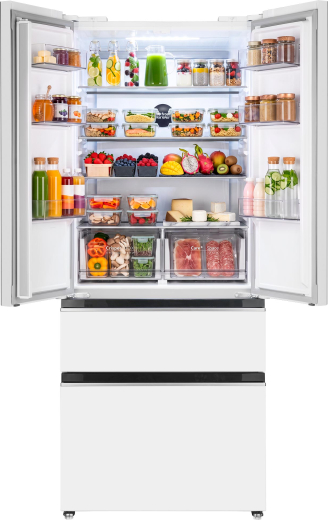 ��������������� ����������� Weissgauff WFD 450 Built-in Inverter NoFrost White Glass