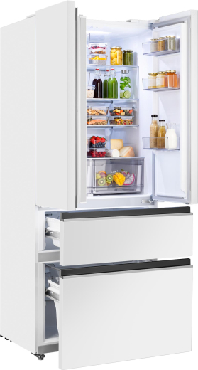 ��������������� ����������� Weissgauff WFD 450 Built-in Inverter NoFrost White Glass