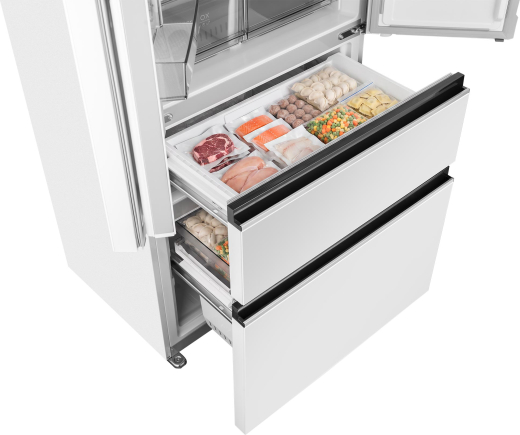��������������� ����������� Weissgauff WFD 450 Built-in Inverter NoFrost White Glass
