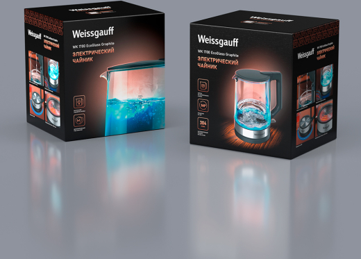 ������ ������������� Weissgauff WK 1700 EcoGlass Graphite