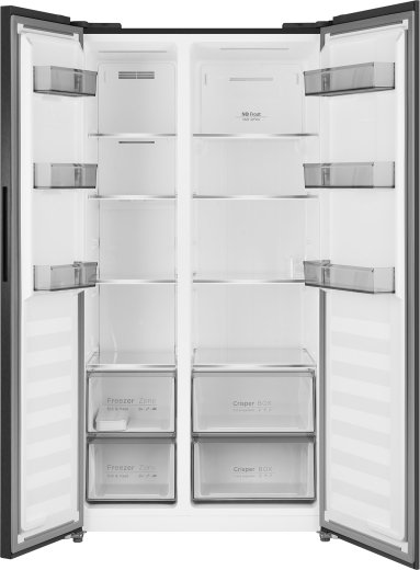 ��������������� ����������� � ���������� Weissgauff WSBS 550 Built-in NoFrost Inverter Black Glass