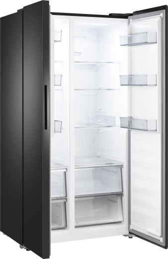 ��������������� ����������� � ���������� Weissgauff WSBS 550 Built-in NoFrost Inverter Black Glass