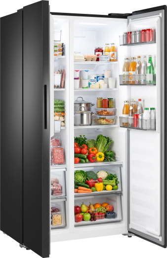 ��������������� ����������� � ���������� Weissgauff WSBS 550 Built-in NoFrost Inverter Black Glass