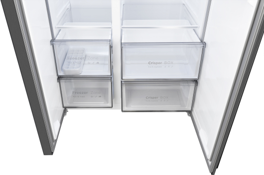 ��������������� ����������� � ���������� Weissgauff WSBS 550 Built-in NoFrost Inverter Black Glass