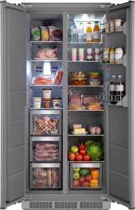 ������������ ����������� � ���������� Weissgauff WSBSI 450 Inverter NoFrost Grey