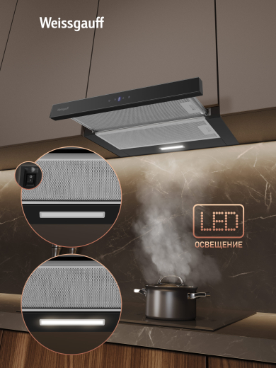 �������� ������������ ������� Weissgauff TEL 600 2M Touch Black Glass