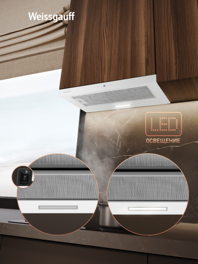 �������� ������������ ������� Weissgauff TEL 600 2M Touch White Glass