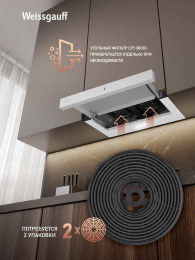 �������� ������������ ������� Weissgauff TEL 600 2M Touch White Glass