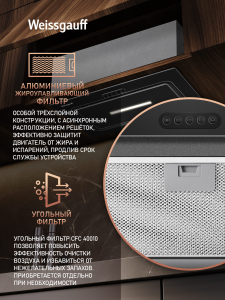 �������� ������������ ������� Weissgauff Aura 456 PB Black Glass