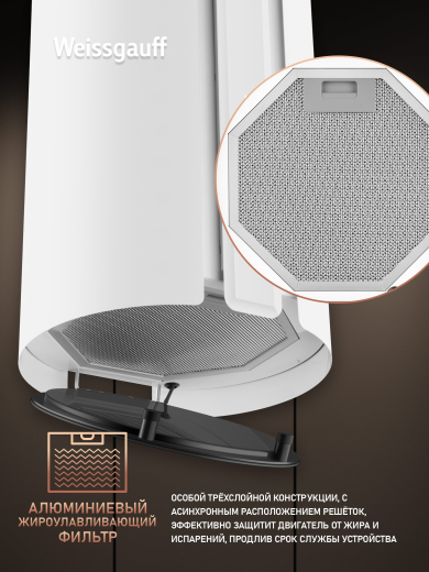 �������� ��������� ������� � ���������� Weissgauff Sun 1400 Island BLDC White
