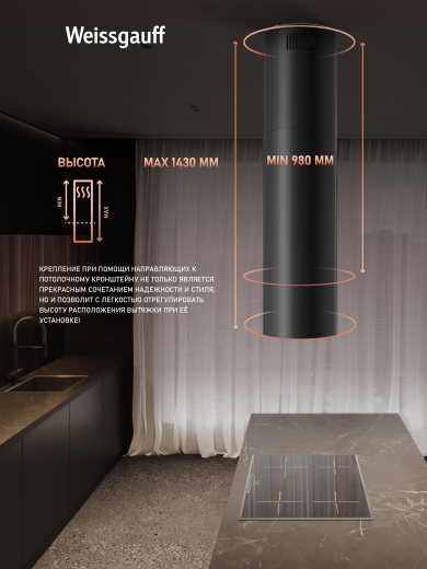 �������� ��������� ������� � ���������� Weissgauff Sun 1400 Island BLDC Black
