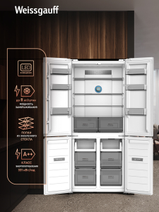 ��������������� ����������� � ���������� Weissgauff WCD 500 Inverter Total NoFrost Slot-In White