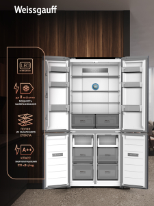 ��������������� ����������� � ���������� Weissgauff WCD 500 Inverter Total NoFrost Slot-In Graphite