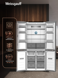 ��������������� ����������� � ���������� Weissgauff WCD 500 Inverter Total NoFrost Slot-In Dark Grey