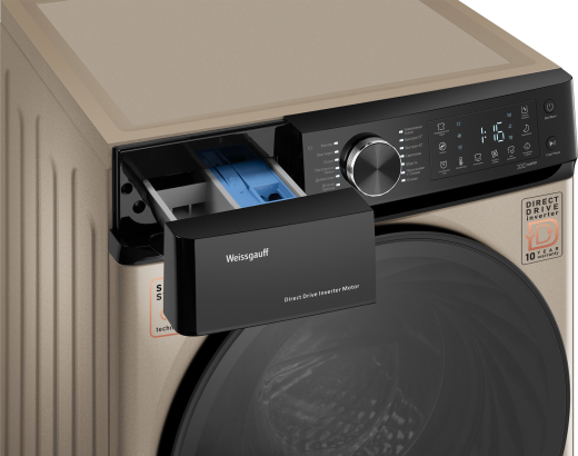 C��������� ������ � ������ ��������, ���������� � ����� Weissgauff WM 59411 Direct Drive Inverter Steam Champagne
