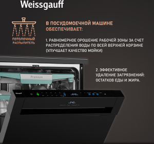 ������������� ������ � ����-����������� � ���������� Weissgauff DW 6114 Inverter Touch AutoOpen Black
