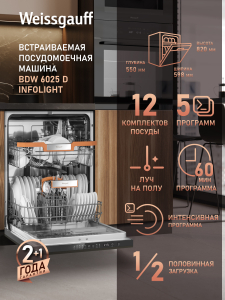 ������������ ������������� ������ � ����� �� ���� Weissgauff BDW 6025 D Infolight