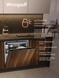 ������������ ������������� ������ � ����� �� ����, ����-����������� � ���������� Weissgauff BDW 6038 D Inverter Autoopen