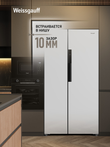 ��������������� ����������� � ���������� Weissgauff WSBS 550 Built-in NoFrost Inverter White