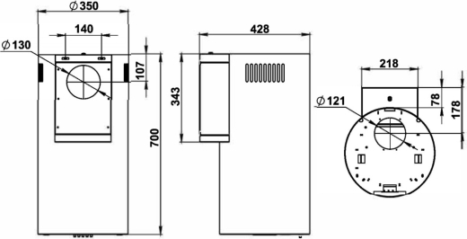 ������� �������������� ���������� Weissgauff TUBUS 700 PB BL