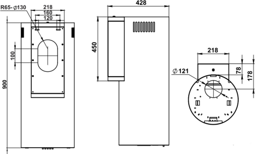 ������� �������������� ���������� Weissgauff TUBUS 900 PB BL