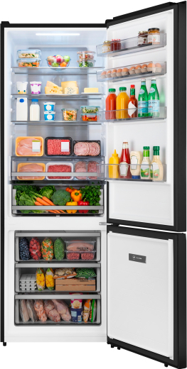 ��������������� ����������� � ���������� Weissgauff WRK 2070 D Premium Inverter Total Nofrost Black Glass