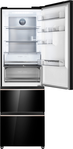 ��������������� ����������� Weissgauff WFD 420 Total NoFrost Inverter Black Glass