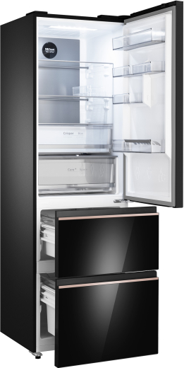 ��������������� ����������� Weissgauff WFD 420 Total NoFrost Inverter Black Glass