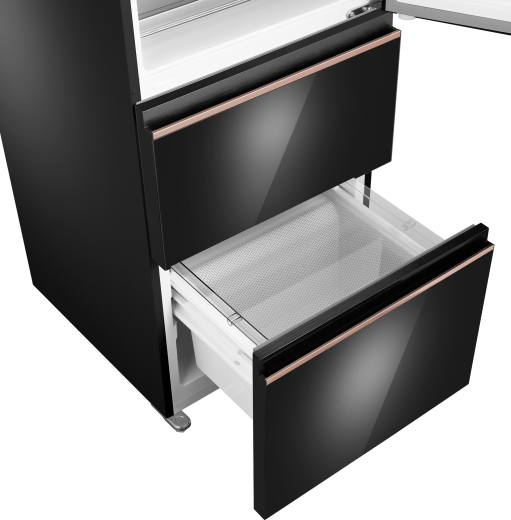 ��������������� ����������� Weissgauff WFD 420 Total NoFrost Inverter Black Glass