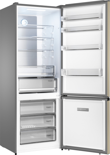 ��������������� ����������� � ���������� Weissgauff WRK 2070 D Premium Inverter Total Nofrost Gold Glass