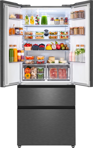 ��������������� ����������� Weissgauff WFD 450 Built-in Inverter NoFrost Dark Inox