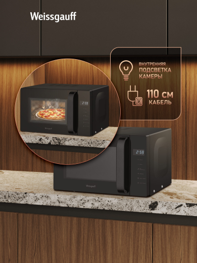 ������������� ���� Weissgauff MWO-330 Black Glass