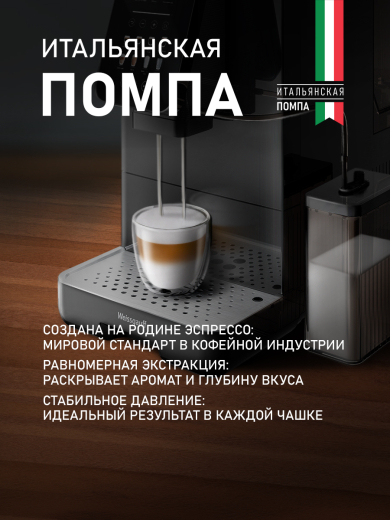 ���������� Weissgauff WCM-345 Automatic ColorTouch Cappuccino Nero