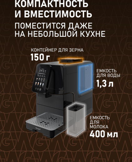 ���������� Weissgauff WCM-345 Automatic ColorTouch Cappuccino Nero