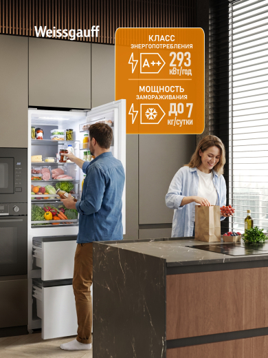 ��������������� ����������� Weissgauff WFD 420 Total NoFrost Inverter White