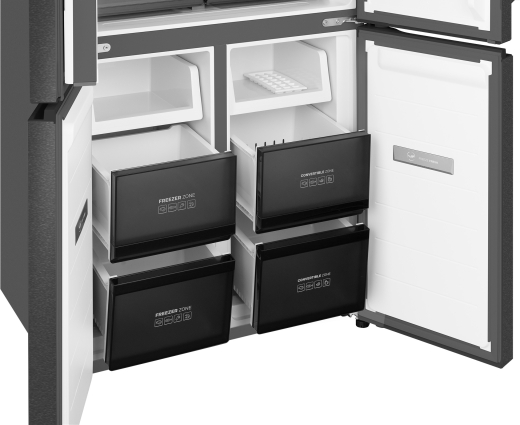��������������� ����������� � ���������� Weissgauff WCD 500 Inverter Total NoFrost Slot-In Graphite