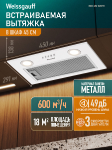 �������� ������������ ������� Weissgauff BOX 452 White