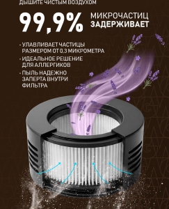 HEPA-������� ��� ������������� ������������� �������� Weissgauff V19 AromaFresh Lavender Scent �������� 3 ��